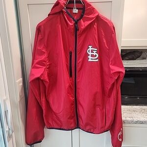 St.‎ Louis Cardinals: full zipper light weight jacket windbreaker:  ADULT XL